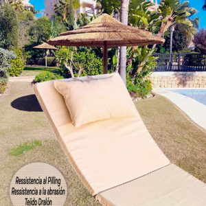 Cojín Tumbona Playa & Jardín Creta con Cabezal