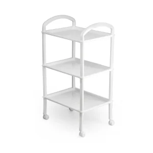 Rack Rectangular de Charola 3 niveles Blanco Plastico Arplasa
