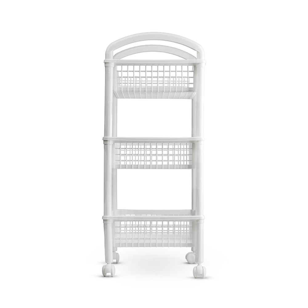 Rack Rectangular de Canasta 3 niveles Blanco Plastico Arplasa - Imagen 5