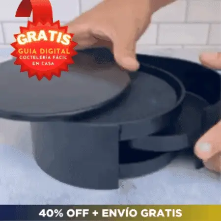 Escarchador de vasos y copas 🍋 POWER DRINKS 🍸 (3 niveles para azúcar, sal y limón)