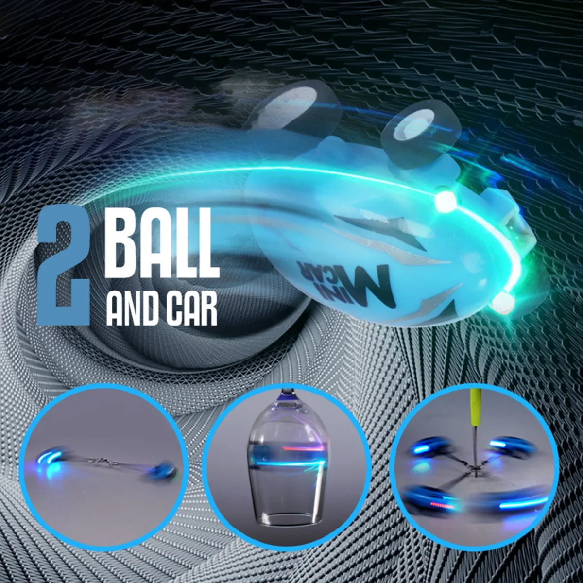 Carro acrobatico de bolsillo ➿ SPINPRO 360º 🚙 (Carga USB) - Imagen 7