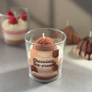 Vela helado de chocolate