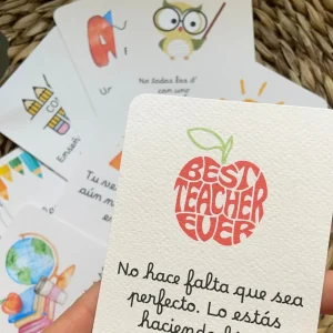 Set de tarjetas motivadoras para profes-20 frases para inspirar cada día
