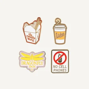 Set de Pines Gilmore Girls - 4 Diseños | Acabado esmaltado