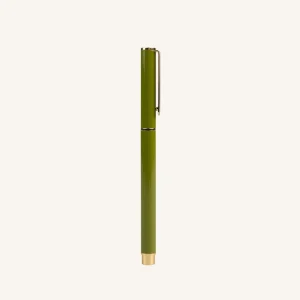 Bolígrafo Pistachio Pesto - Tinta Negra | Acabados Dorados