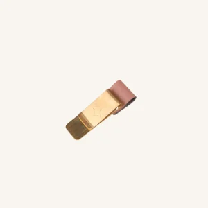 Portabolis Rose Nude - Clip Metálico | Acabados Dorados