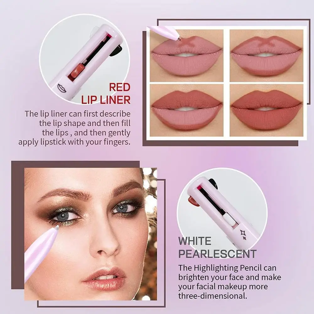 Lápiz de maquillaje 4 en 1💄 PERFECT ILUMIX 👁💋(Delineador ojos,cejas, labios e iluminador) - Imagen 7