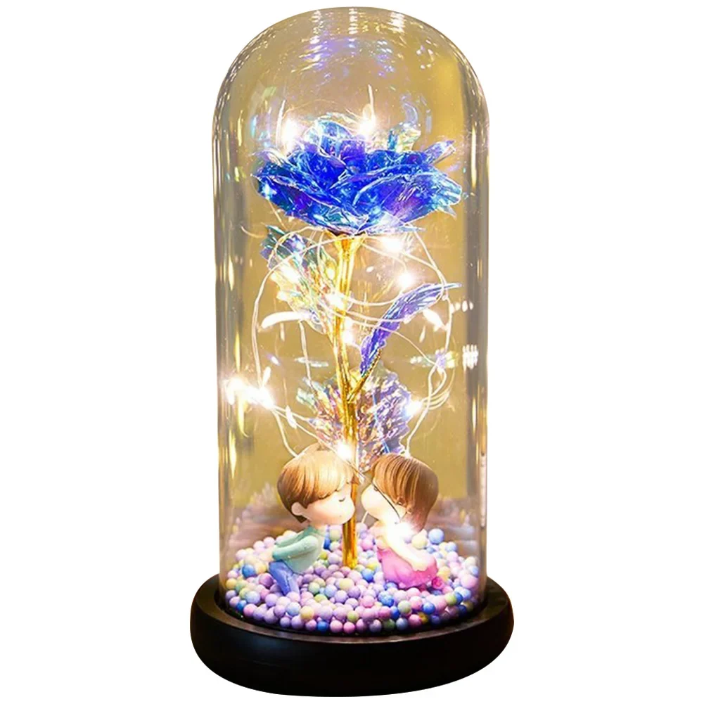Rosa encapsulada 💎 LUXURY LOVE 🌹 (Regalo único con iluminación LED) - Imagen 6