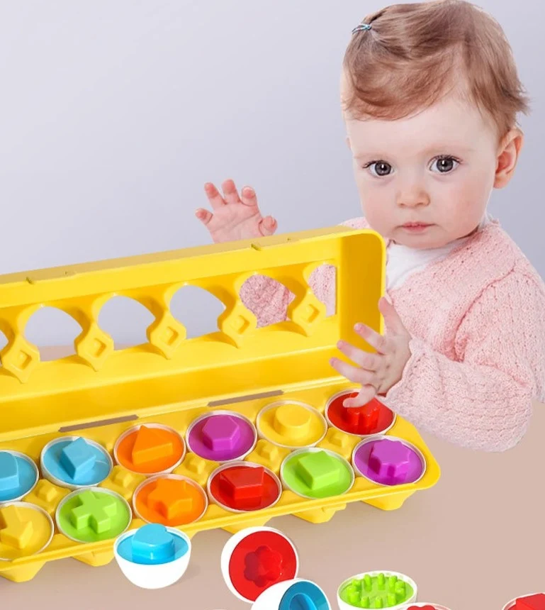 🎄OFERTA NAVIDEÑA 🎁Juego Montessori huevos Educativos 🥚FIGUCOLORS🤓 (Cubeta 12 und) - Imagen 3