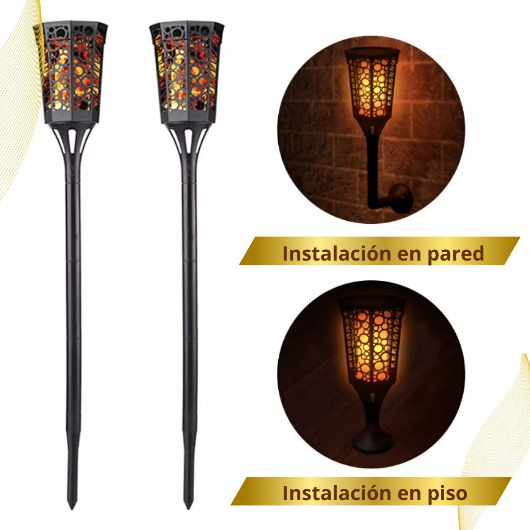 Antorcha Solar ☀️ POWER PRO 🔥 (Llama realista con 12 horas de Luz) - Imagen 3