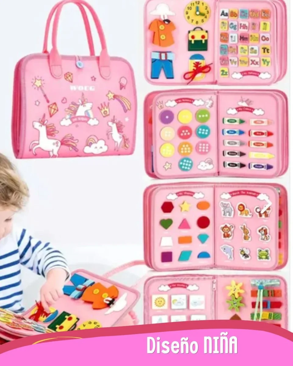 KIT: Libro Sensorial entrenamiento 🧠 MAGIC MONTESSORI 🔎 (+30 Actividades de aprendizaje rápido) - Imagen 5
