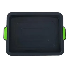 Molde Torta / Tortera Baja Rectangular 28 x 21cm En Silicona