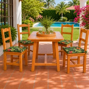 013 Cojín Asiento Silla Estampados Tropicales