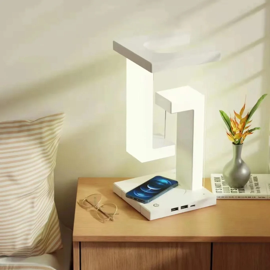 Lámpara Antigravedad 2 en 1 ⚡️ POWER CHARGE💡 (Incluye Panel para cargar dispositivos) - Imagen 3