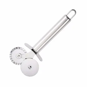 Rueda Corta Pasta Doble Corte Liso / Rizado Inox