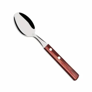 Cuchara De Postre Linea Polywood Rojo
