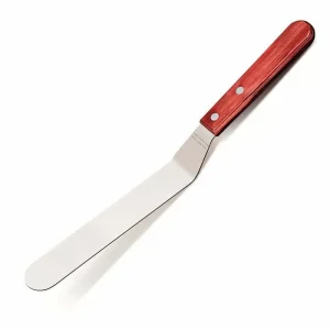 Espátula Angular Acero Inox Confitero 18cm Polywood