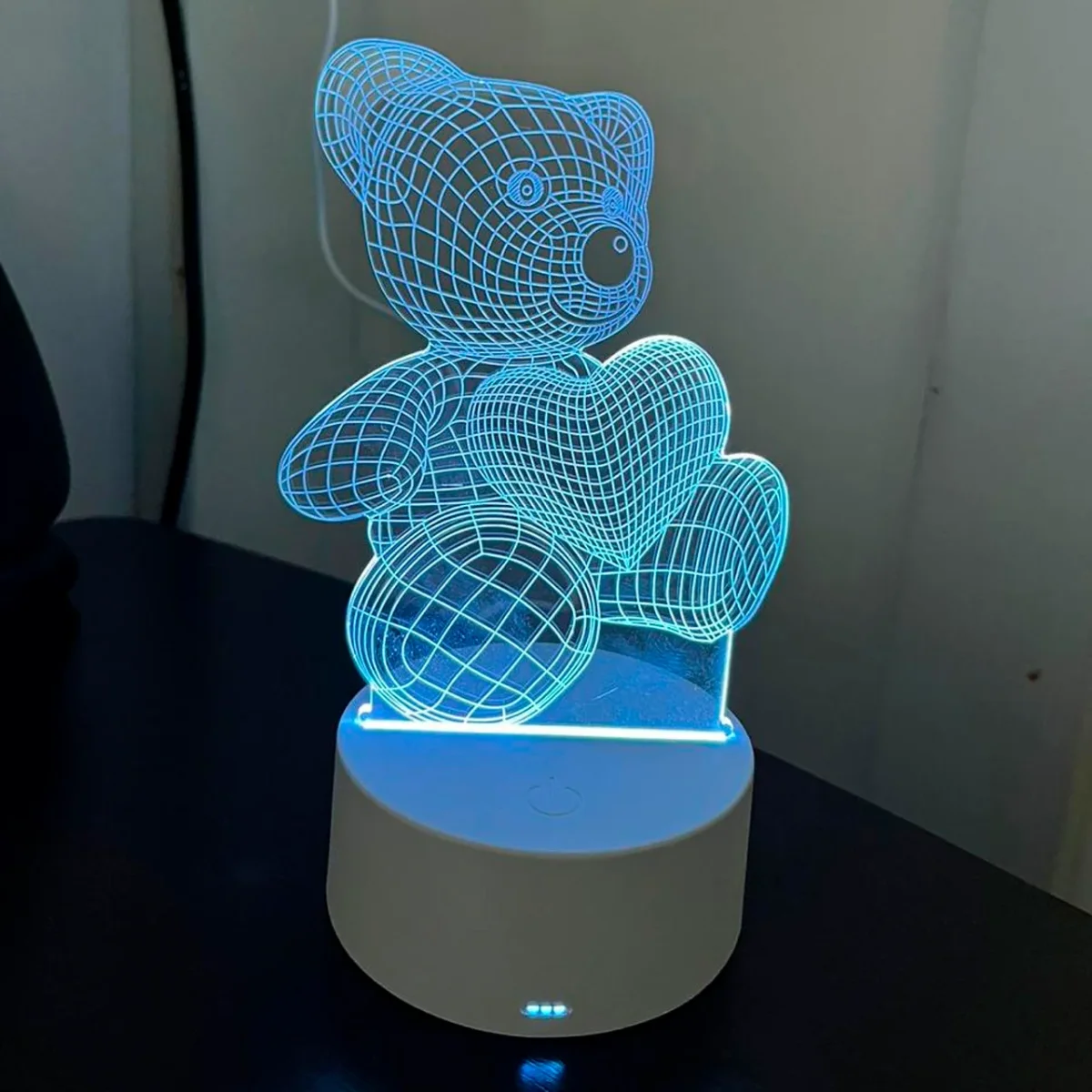 Lámpara importada Led 3D 🌟 SWEET NIGHT🌙 ( Expresión viva de amor) - Imagen 8