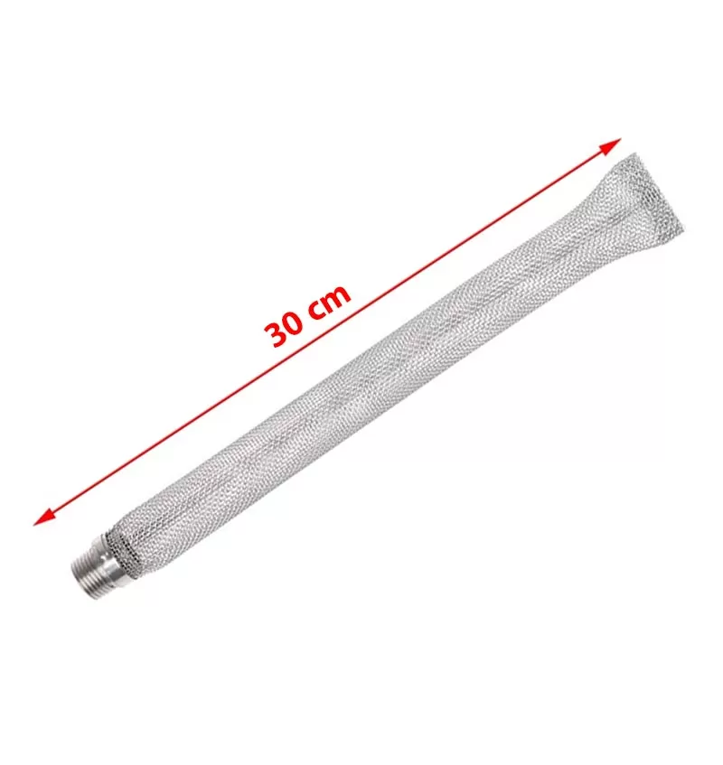Filtro Bazooka Acero Inoxidable 30cm