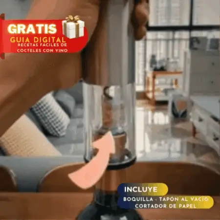 Kit 4 en 1 Descorchador de vino ✨ PREMIUM EXPERIENCE 🍷 (Apertura  automática sin esfuerzo)
