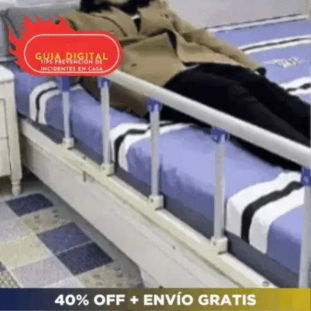 Baranda Plegable para cama 💥 MEGA SUPPORT 🛌 (Previene caídas e incidentes)