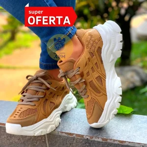 Tenis casual Mujer - Manhattan Caramelo GOLD 🔆