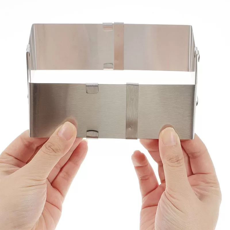 Mini Molde / Faja Ajustable Acero inox Rectangular / Cuadrado - Imagen 5