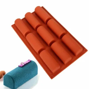 Molde De Silicona Mini Buche / Tronco 9 Cavidades