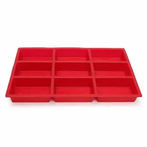 Molde De Silicona Mini Budin Rectangular 9 Cavidades