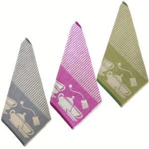 American terry with Tea Time print