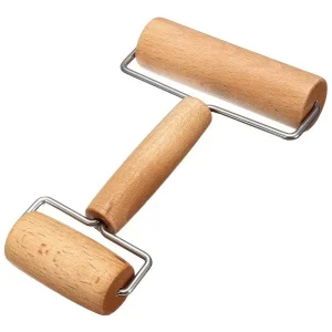 Mini Palote / Rodillo Doble Para Masa Madera