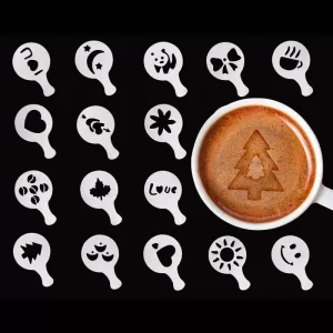 Juego Stencils Para Espuma Café 16 Piezas