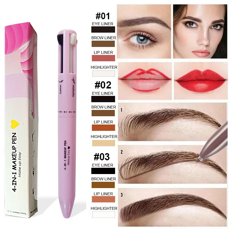 Lápiz de maquillaje 4 en 1💄 PERFECT ILUMIX 👁💋(Delineador ojos,cejas, labios e iluminador) - Imagen 5