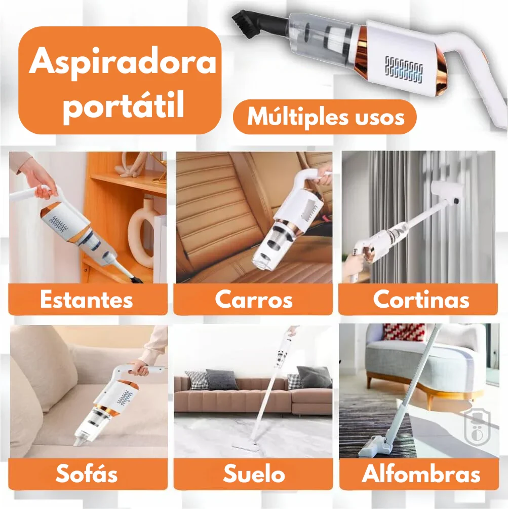 Aspiradora profesional 3en1 🌪 MAGIC CLEAN 🧹 (Succión potente: Aspira, barre y limpia) - Imagen 3